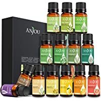 Los mejores  - Aceites Esenciales Anjou- 100% Puro Natural- 14x10ml Aceites Esenciales de Aromaterapia (Lavanda- Eucalipto- Bergamota…